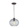 CARY Industrial Oil Rubbed Bronze 1 Light Ceiling Pendant 10" Wide