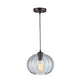 CARY Industrial Oil Rubbed Bronze 1 Light Ceiling Pendant 10" Wide