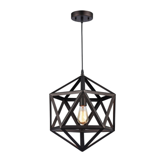 OSBERT Industrial Oil Rubbed Bronze 1 Light Pendant 16" Wide