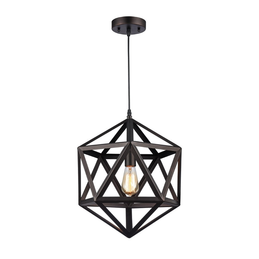 OSBERT Industrial Oil Rubbed Bronze 1 Light Pendant 16" Wide