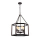 IRONCLAD Industrial-style 4 Light Rubbed Bronze Ceiling Pendant 21" Wide