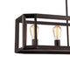 34 Inches Industrial 5 Light Metal Linear Pendant Bronze CHL-CH59059RB34-UP5