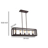34 Inches Industrial 5 Light Metal Linear Pendant Bronze CHL-CH59059RB34-UP5