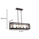 34 Inches Industrial 5 Light Metal Linear Pendant Bronze CHL-CH59059RB34-UP5