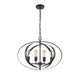 CHLOE Lighting OSBERT Industrial-style 4 Light Rubbed Bronze Ceiling Pendant 24" Wide