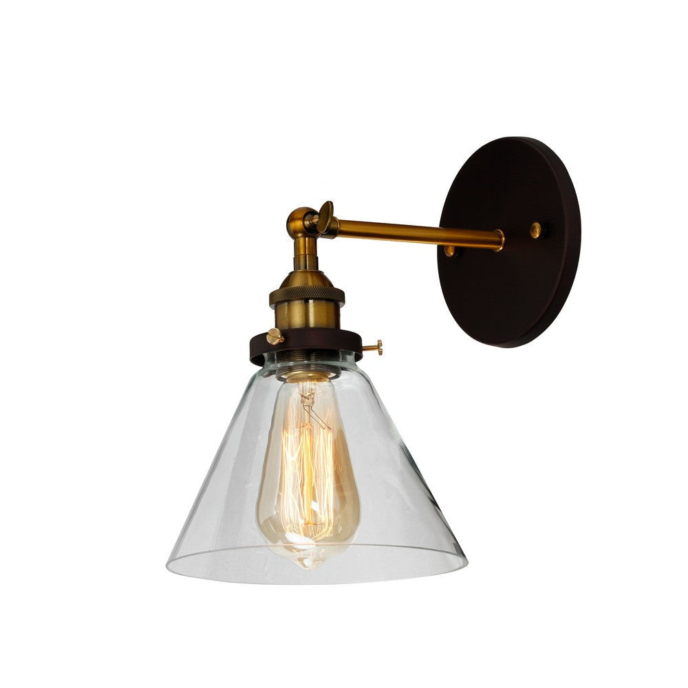 Lighting REED Industrial 1 Light Oil Rubbed Bronze Wall Sconce 7’’ Wide CHL-CH6D708RB07-WS1