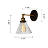 Lighting REED Industrial 1 Light Oil Rubbed Bronze Wall Sconce 7’’ Wide CHL-CH6D708RB07-WS1