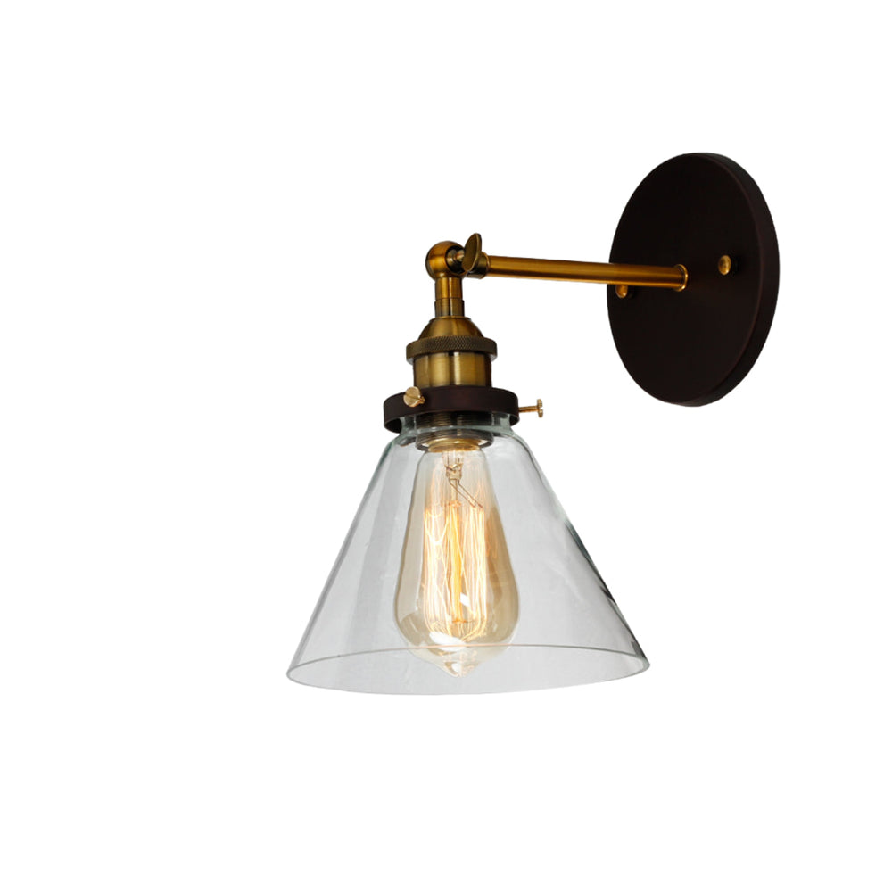 Lighting REED Industrial 1 Light Oil Rubbed Bronze Wall Sconce 7" Wide