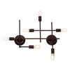 Lighting AYLETT Industrial 6 Light Oil Rubbed Bronze Wall Sconce 26’’ Wide CHL-CH6D771RB26-WS6