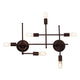 Lighting AYLETT Industrial 6 Light Oil Rubbed Bronze Wall Sconce 26’’ Wide CHL-CH6D771RB26-WS6