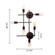 Lighting AYLETT Industrial 6 Light Oil Rubbed Bronze Wall Sconce 26’’ Wide CHL-CH6D771RB26-WS6