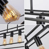 CHLOE Lighting IRONCLAD Industrial 5 Light Matt Black Island Pendant 33’’ Wide CHL-CH6D801BK33-DP5