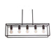 CHLOE Lighting IRONCLAD Industrial 5 Light Oil Rubbed Bronze Island Pendant 33’’ Wide CHL-CH6D801RB33-DP5
