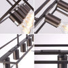 CHLOE Lighting IRONCLAD Industrial 5 Light Oil Rubbed Bronze Island Pendant 33’’ Wide CHL-CH6D801RB33-DP5