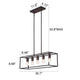 CHLOE Lighting IRONCLAD Industrial 5 Light Oil Rubbed Bronze Island Pendant 33’’ Wide CHL-CH6D801RB33-DP5