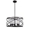 CHLOE Lighting IRONCLAD Industrial-Style Oil Rubbed Bronze 5 Light Large Pendant 23’’ Wide CHL-CH6D804RB23-DP5