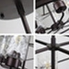 CHLOE Lighting IRONCLAD Industrial-Style Oil Rubbed Bronze 5 Light Large Pendant 23’’ Wide CHL-CH6D804RB23-DP5