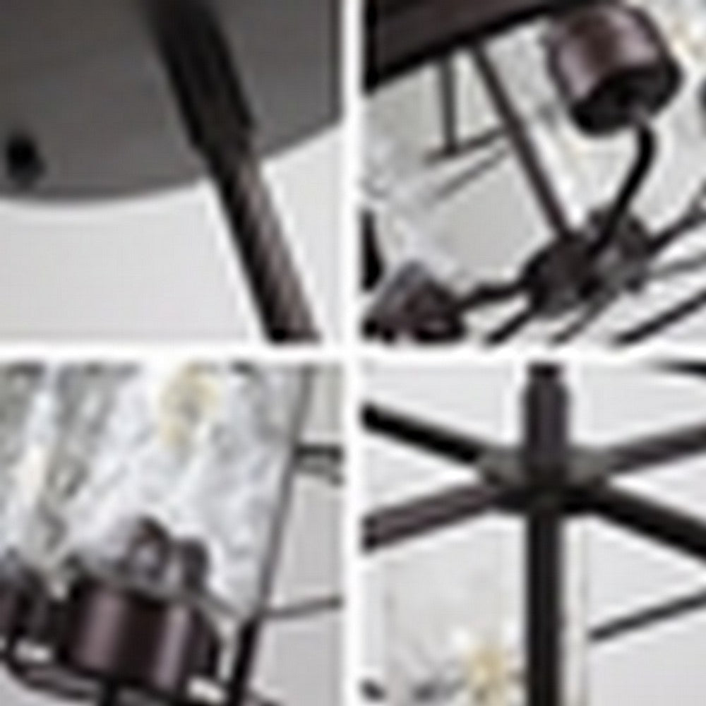 CHLOE Lighting IRONCLAD Industrial-Style Oil Rubbed Bronze 5 Light Large Pendant 23’’ Wide CHL-CH6D804RB23-DP5