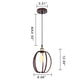 Lighting CERDIC Industrial 1 Light Oil Rubbed Bronze Ceiling Pendant 8’’ Wide CHL-CH6D810RB08-DP1