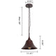 Lighting CUDDIE Industrial 1 Light Oil Rubbed Bronze Ceiling Pendant 11’’ Wide CHL-CH6D826RB11-DP1