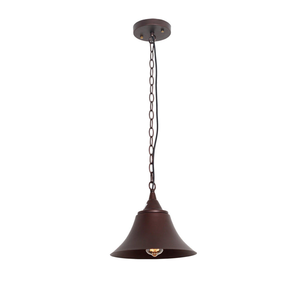 Lighting CUDDIE Industrial 1 Light Oil Rubbed Bronze Ceiling Pendant 11" Wide