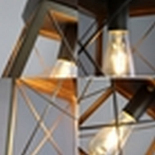 CHLOE Lighting Farmhouse-Style Two-Toned 1 Light Ceiling Flush Fixture 9" Wide