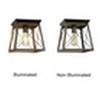 CHLOE Lighting Farmhouse-Style Two-Toned 1 Light Ceiling Flush Fixture 9’’ Wide CHL-CH6H301TT09-CF1