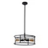 CHLOE Lighting RYKER Farmhouse 4 Light Black Drum Ceiling Pendant 18’’ Wide CHL-CH6H401BK18-SF4