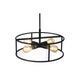 CHLOE Lighting RYKER Farmhouse 4 Light Oil Rubbed Bronze Drum Ceiling Pendant 18’’ Wide CHL-CH6H401RB18-SF4