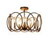 CH6H402AB24-SF5 Antique Brass Semi Flush Mount