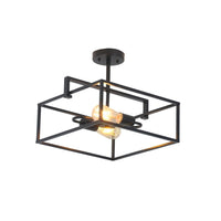 Matt Black/Antique Brass
