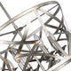 CHLOE Lighting ALINA Farmhouse 5 Light Distressed Antique Silver Finish Ceiling Pendant 21’’ Wide CHL-CH6H801AS21-UP5