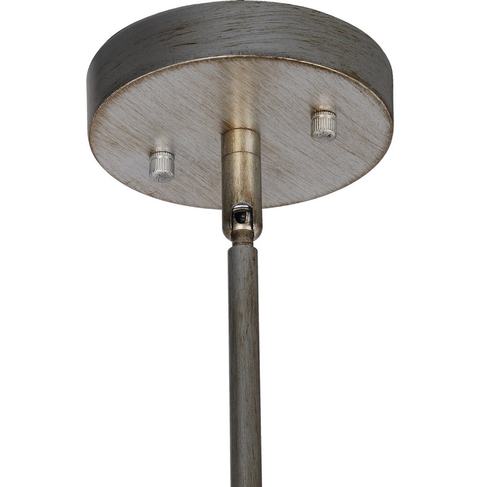 CHLOE Lighting ALINA Farmhouse 5 Light Distressed Antique Silver Finish Ceiling Pendant 21’’ Wide CHL-CH6H801AS21-UP5
