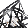 CHLOE Lighting ALINA Farmhouse 5 Light Matt Black Finish Ceiling Pendant 21’’ Wide CHL-CH6H801BK21-UP5
