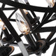 CHLOE Lighting ALINA Farmhouse 5 Light Matt Black Finish Ceiling Pendant 21’’ Wide CHL-CH6H801BK21-UP5