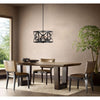 CHLOE Lighting ALINA Farmhouse 5 Light Matt Black Finish Ceiling Pendant 21’’ Wide CHL-CH6H801BK21-UP5
