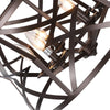 CHLOE Lighting ALINA Farmhouse 5 Light Oil Rubbed Bronze Finish Ceiling Pendant 21’’ Wide CHL-CH6H801RB21-UP5