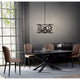 CHLOE Lighting ALINA Farmhouse 5 Light Oil Rubbed Bronze Finish Ceiling Pendant 21’’ Wide CHL-CH6H801RB21-UP5
