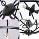 CHLOE Lighting JERICHO Farmhouse 3 Light Matt Black Ceiling Pendant 19’’ Wide CHL-CH6H807BK19-UP3