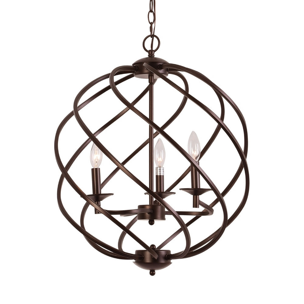 CHLOE Lighting JERICHO Farmhouse 3 Light Oil Rubbed Bronze Ceiling Pendant 19’’ Wide CHL-CH6H807RB19-UP3