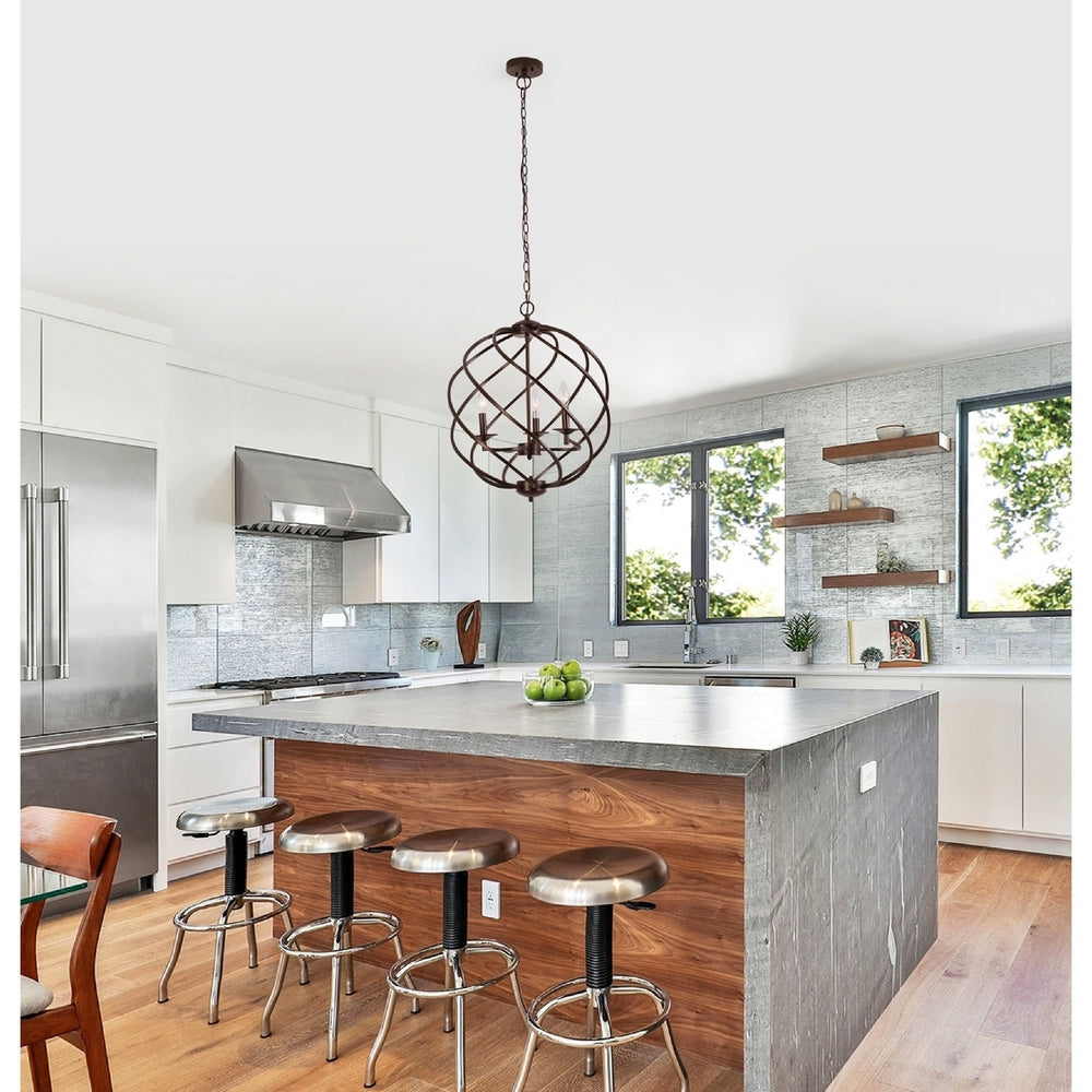 CHLOE Lighting JERICHO Farmhouse 3 Light Oil Rubbed Bronze Ceiling Pendant 19’’ Wide CHL-CH6H807RB19-UP3
