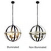 CHLOE Lighting ABBOTT Farmhouse-Style Black/Bronze/Wood 3 Light Pendant 20’’ Wide CHL-CH6H812TT20-UP3