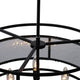 CHLOE Lighting SIENNA Contemporary 4 Light Matt Black Finish Ceiling Pendant 20’’ Wide CHL-CH6R801BK20-UP4