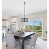 CHLOE Lighting SIENNA Contemporary 4 Light Matt Black Finish Ceiling Pendant 20’’ Wide CHL-CH6R801BK20-UP4