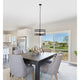 CHLOE Lighting SIENNA Contemporary 4 Light Matt Black Finish Ceiling Pendant 20’’ Wide CHL-CH6R801BK20-UP4