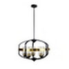 CHLOE Lighting Contemporary-Style Black/Bronze 5 Light Large Pendant 24’’ Wide CHL-CH6R802TT24-UP5