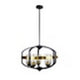 CHLOE Lighting Contemporary-Style Black/Bronze 5 Light Large Pendant 24’’ Wide CHL-CH6R802TT24-UP5