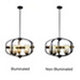 CHLOE Lighting Contemporary-Style Black/Bronze 5 Light Large Pendant 24’’ Wide CHL-CH6R802TT24-UP5