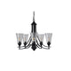 CHLOE Lighting SHERARD Contemporary 5 Light Matt Black Hanging Chandelier 27’’ Wide CHL-CH6R901BK27-UC5