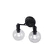 CHLOE Lighting OXA Transitional 2 Light Matt Black Vanity Bathlight 14’’ Wide CHL-CH6S001BK14-BL2